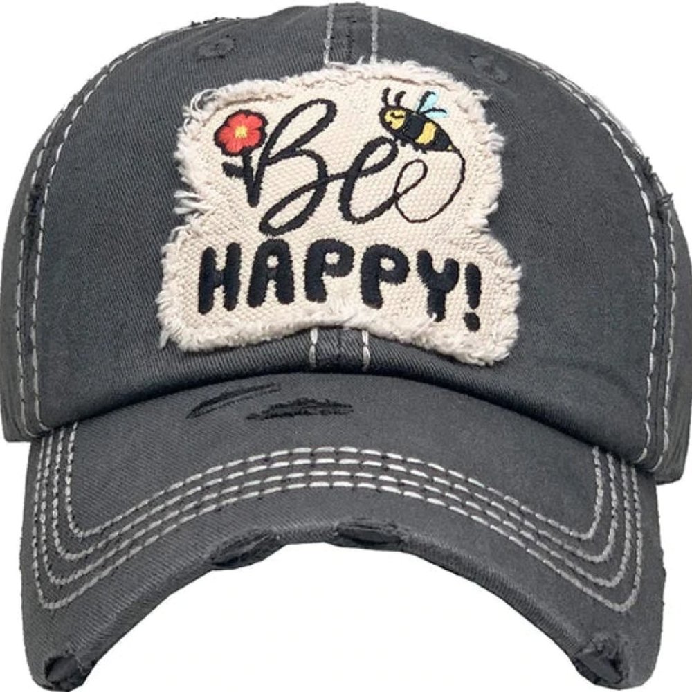 DISTRESSED  BALL CAP - Picture 2 of 4
